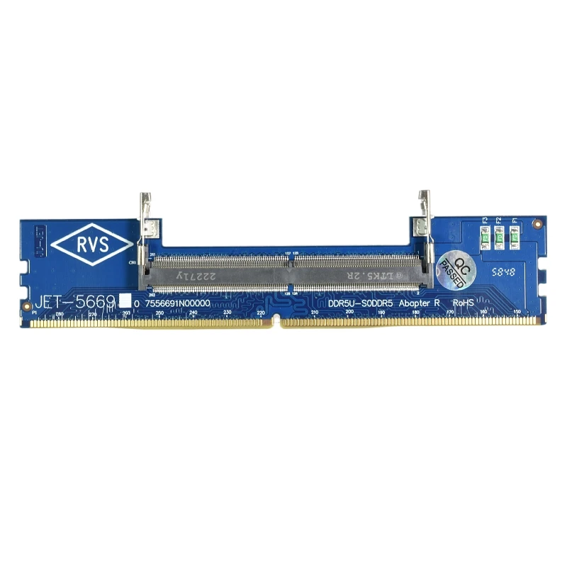 

JET-5669 Adapter Card DDR5 Adaptor Laptop DDR5 Memory Tester U-DIMM to SO DDR5 Converter Conversion Card with Fuses