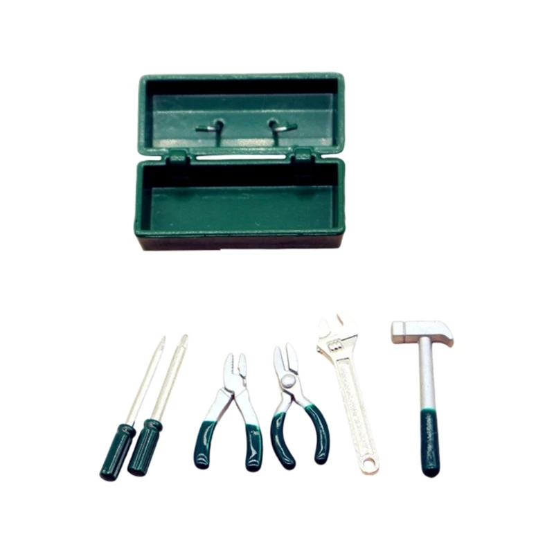 1/12 ตุ๊กตา House Miniature Gardening ชุดเครื่องมือเด็กแกล้งเล่นเกมอุปกรณ์เสริม 15UB