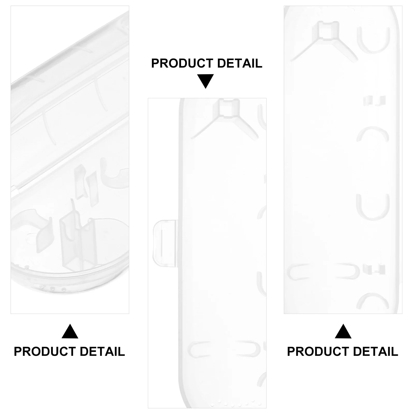 

Electric Toothbrush Travel Case Food Grade Inner Tray Plastic Holder for Toothbrush Heads Portable Compact Design for Outdoor