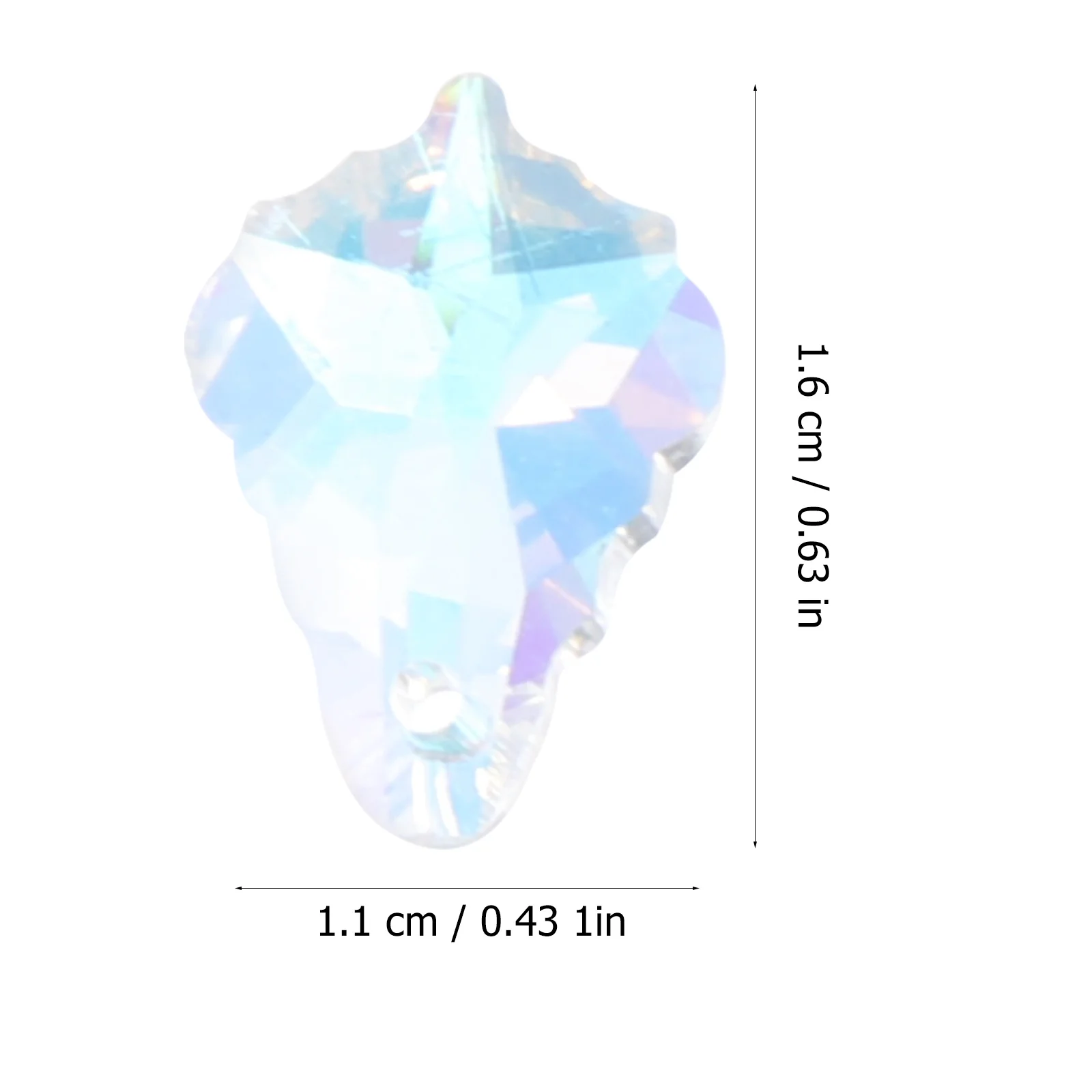 12 قطعة المعلقات كريستال مابل ليف حلي معلقة للثريات ويندوز حديقة شجرة عيد الميلاد زينة الشمس الماسك المنشور #2