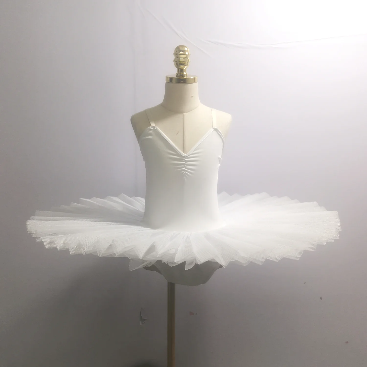 Gonna tutù di balletto bianco Abito da balletto del Lago dei cigni Costume da spettacolo per bambini Abbigliamento per danza del ventre per bambini Stage professionale