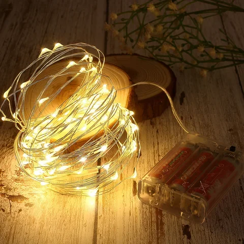 1M 2M 3M 5M 10M LED String Lights filo di rame decorazioni natalizie per la casa decorazione di capodanno LED Navidad 2020 capodanno 2021