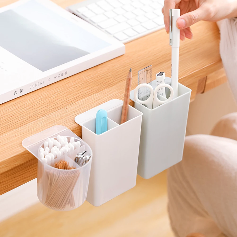 

3 Pcs Desktop File Organizer Stationery Storage Box Pen and Pencil Holder