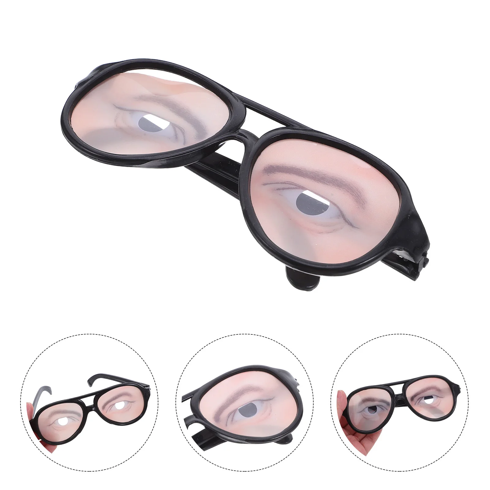 نظارات مضحكة بمقاس واحد، خفيفة الوزن ومريحة، مناسبة لحفلات الهالوين والخدع والهدايا