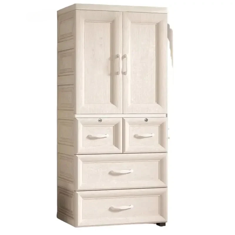 

Plastic Wardrobe Closet Baby Cupboard Bedroom Storage Cabinet Closet Organizer Placard Chest Home Furniture