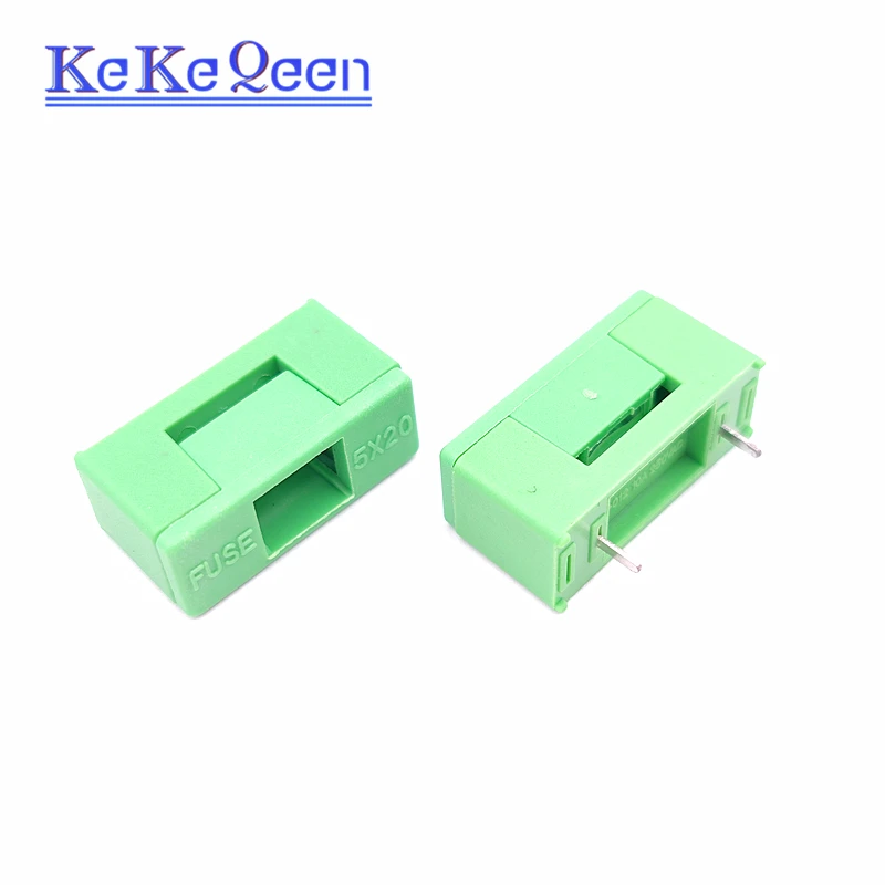 10Pcs/Lot PTF-77 5X20 Lead Pitch 15mm 22mm 5*20mm Fuse Holder with Cover PTF-77/78