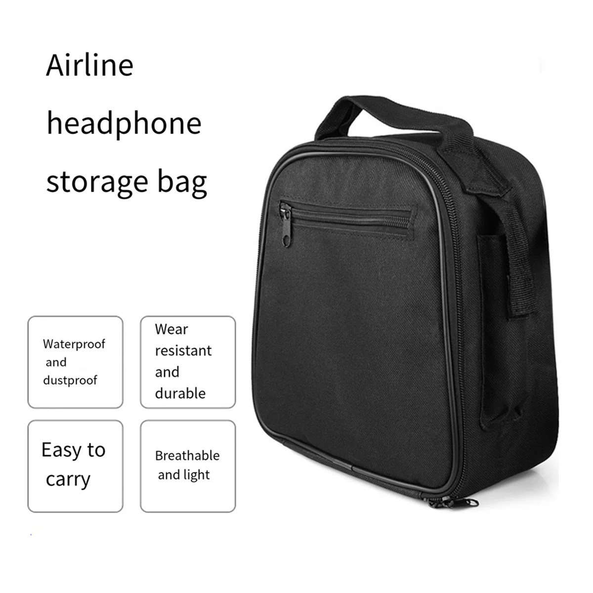 T85C Headphone Storage Bag Headband Headphone Storage Bag Aviation Headphone Bag Pilot Headphone Storage And Organization Bag