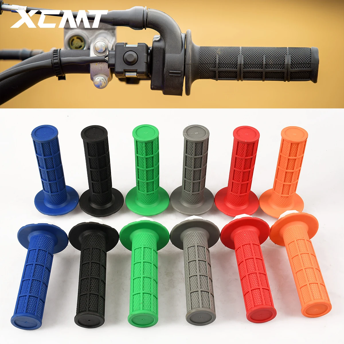

Motorcycle Universal Grips 7/8" 22mm Hand Grip Snap-on Cam Lock-on Grips Handlebar Grips For KTM CRF SXF EXC Motocross Dirt Bike