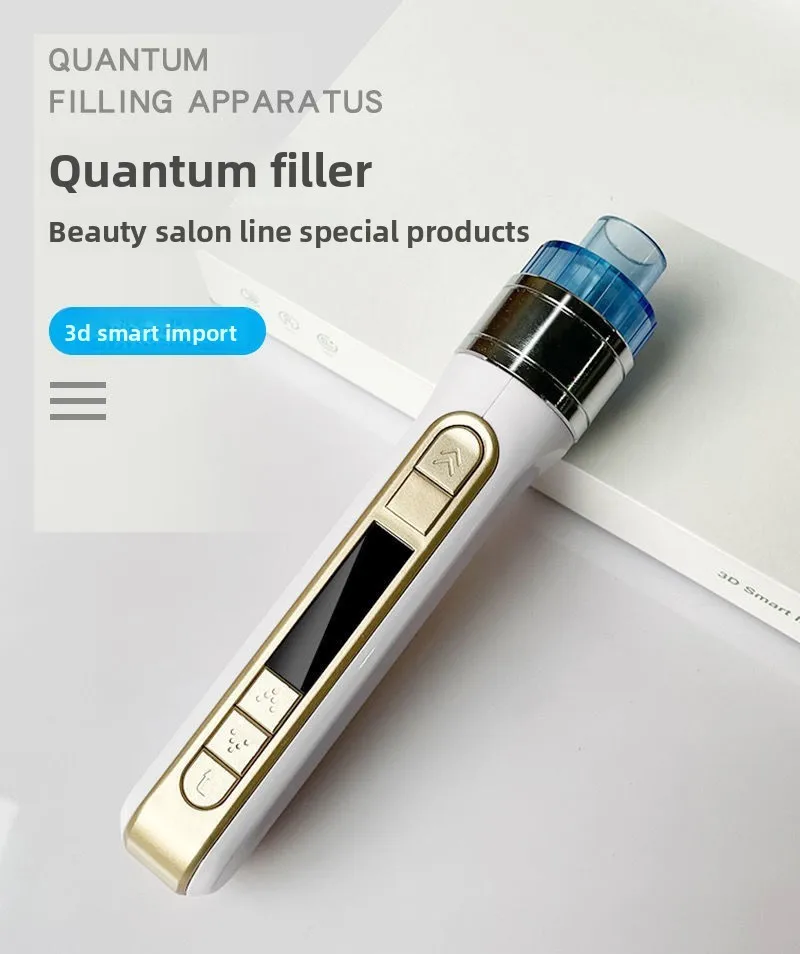 3D Smart Mesotherapy Gun, Professional Water Injection Pen for Face, Removes Wrinkles & Eye Bags, Home Salon Use