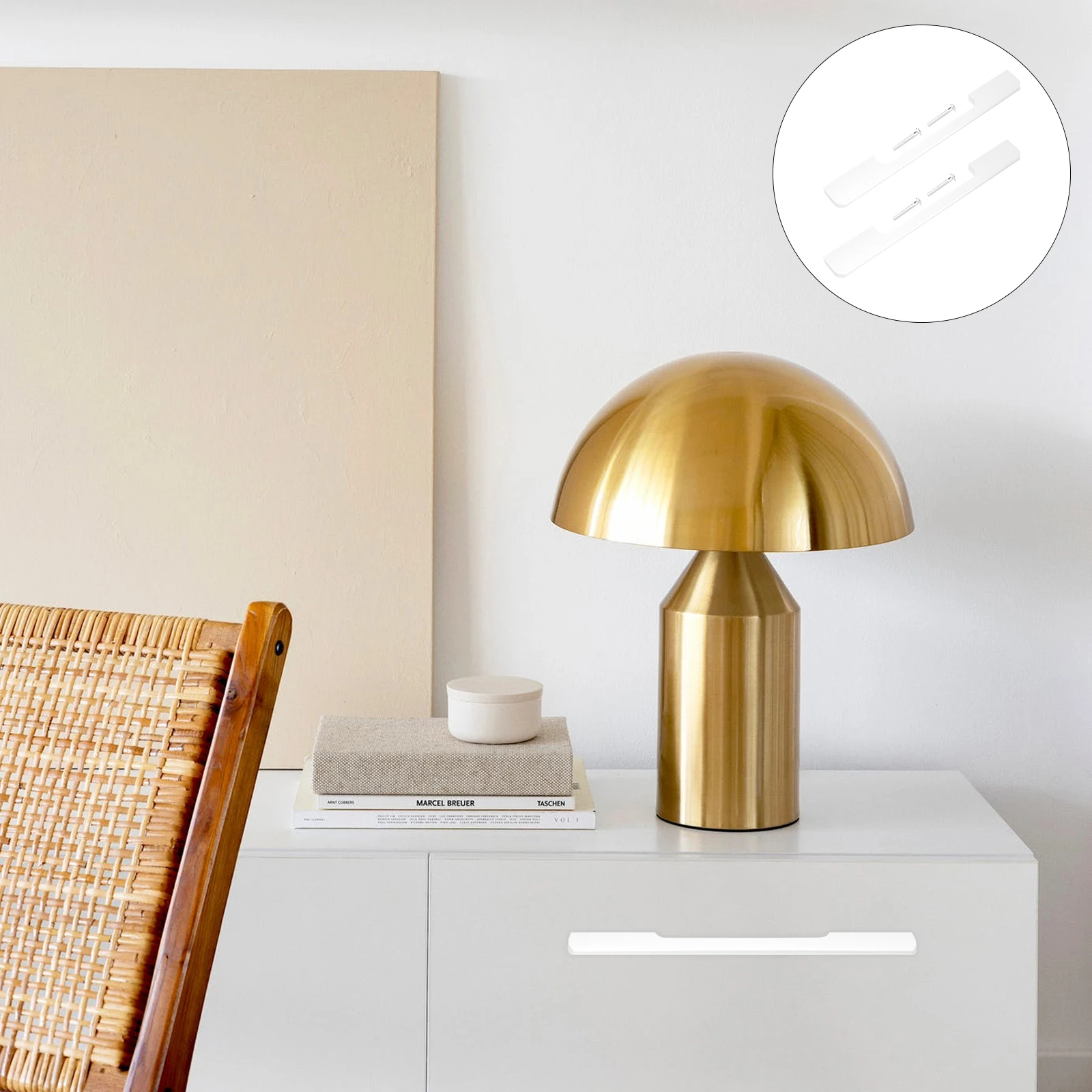 

2pcs Brushed Nickel Cabinet Pulls Handle For Wardrobe Cupboards Closet Durable Aluminum Alloy Hardware Decorative Knob