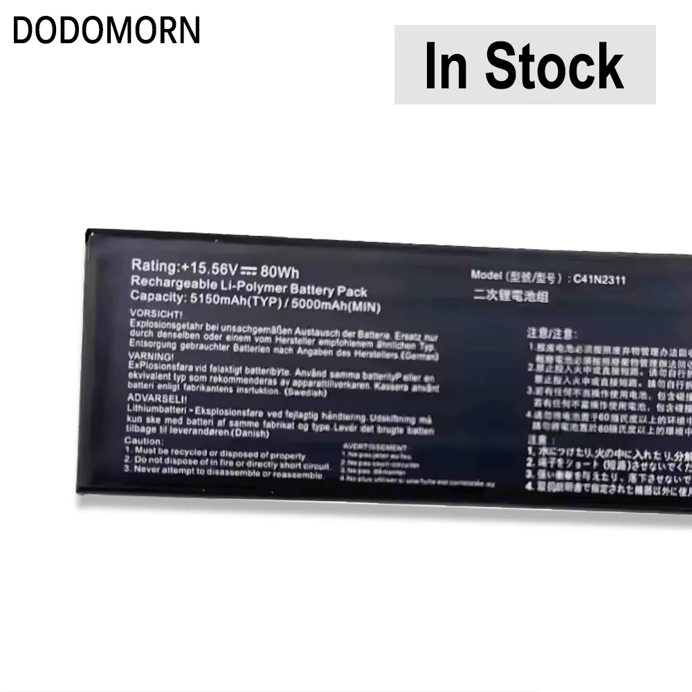 New Battery 80Wh For ASUS ROG Ally X RC72LA 5150mAh High Capacity game console Replacement batteries 2-year warranty