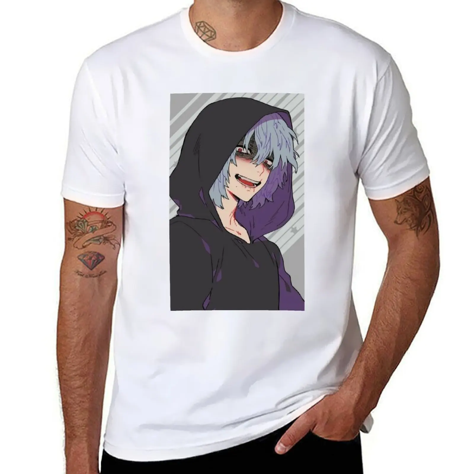 

Shigaraki Tomura T-Shirt t shirt man plain anime t shirts oversize T-Shirt