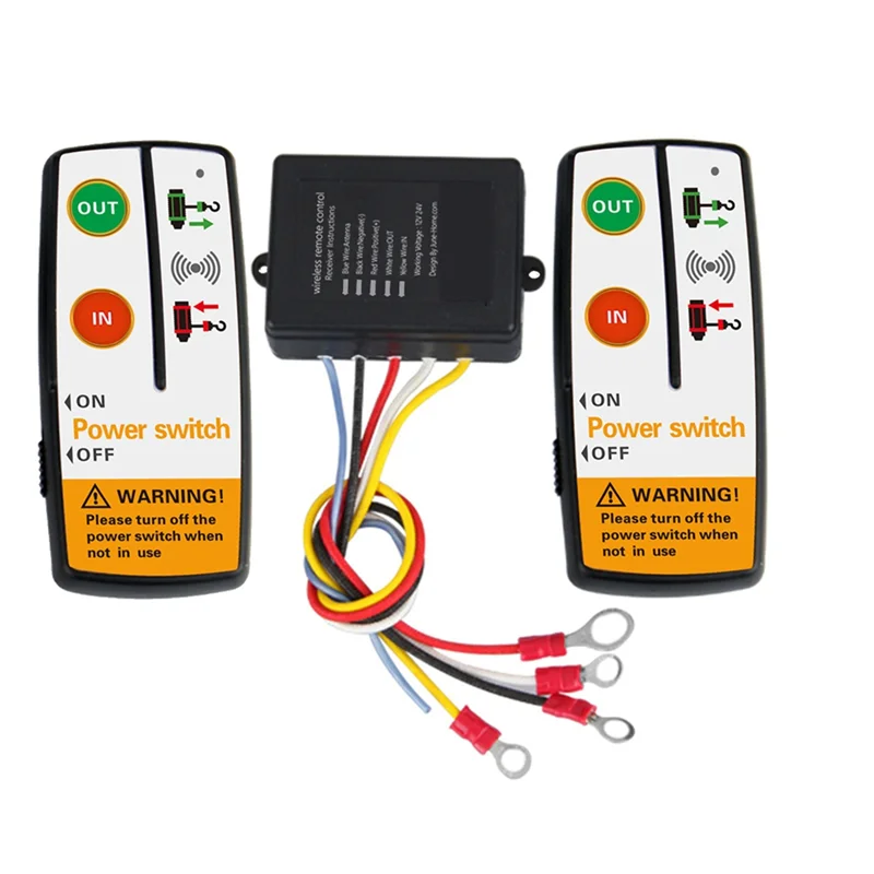 

For Jeep ATV SUV Truck Electric Winch Wireless Remote Control Switch Kit Universal System For Winches