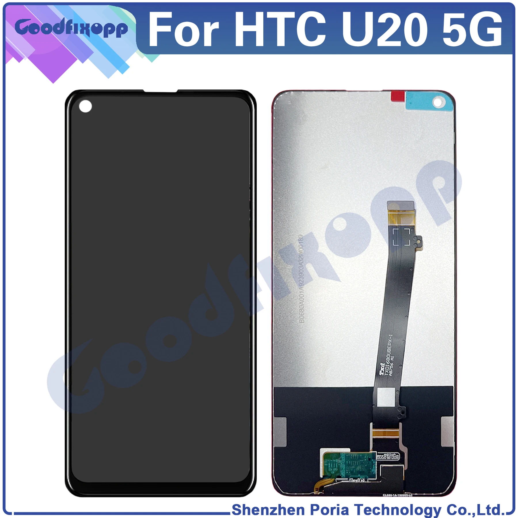 

Screen For HTC U20 5G LCD Display Touch Screen Digitizer Assembly Replacement