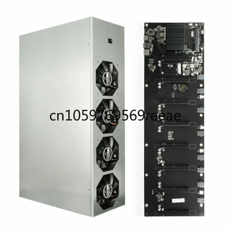 High Efficiency Machine Chassis Motherboard B75 Case Graphic Card Rig Case Box 8 GPU Server Case