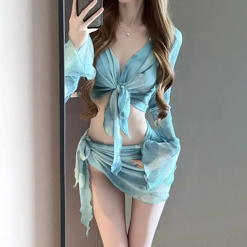

Women's 2026 New Bikini Set Two Piece Swimsuit Sexy Alluring Vacation Style Beachwear Hot Spring Suit