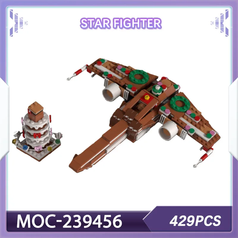 

Пряники New X Star Fighter военный корабль MOC-237272 набор строительных блоков Space Wars кирпичи модель подарок Рождественский подарок