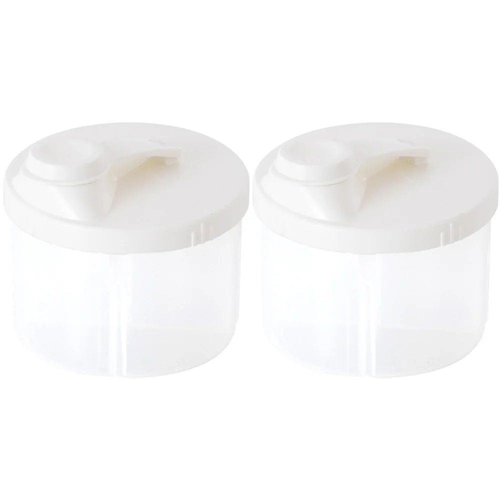 2 Pcs Milk Powder Portable Box Formula Dispenser Container Baby High Capacity Pp Travel Outdoor Infant