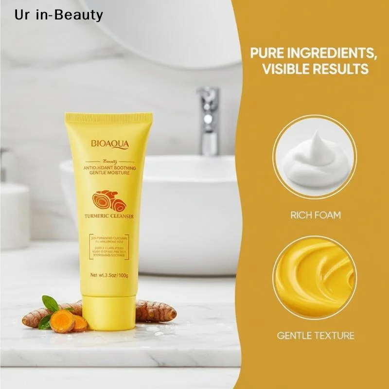 bioaoua-limpador-suavizante-antioxidante-de-curcuma-remove-residuos-de-cosmeticos-refrescante-controla-oleosidade-nao-resseca-a-pele