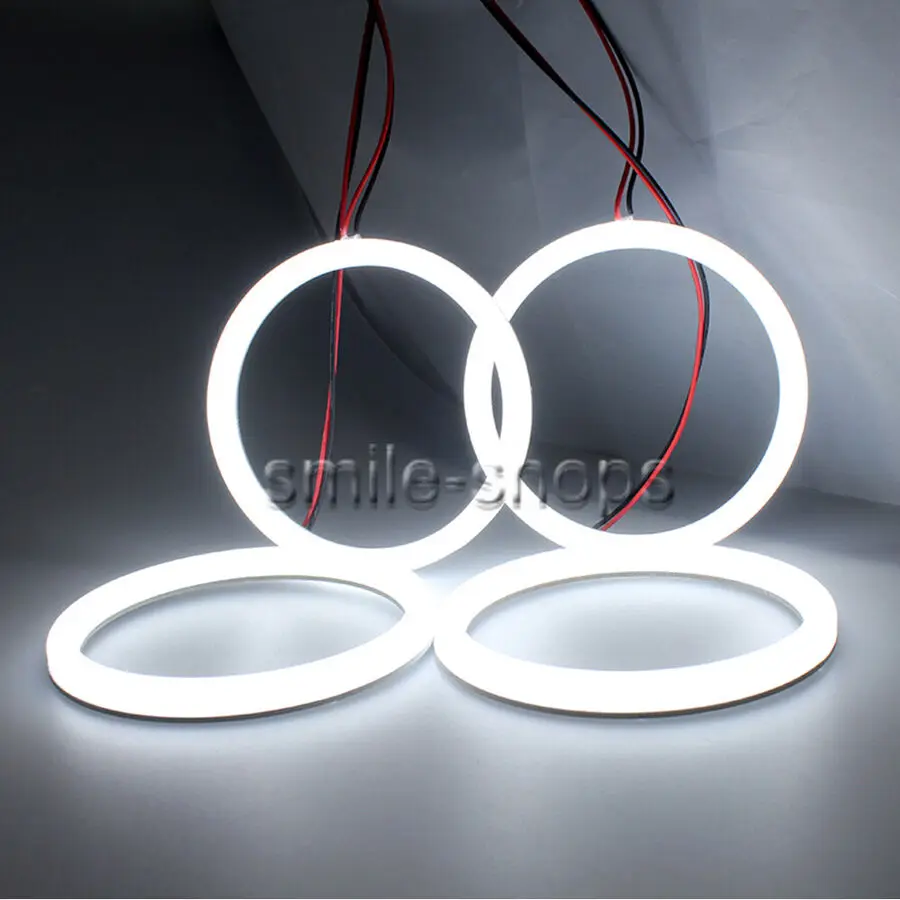 4X106mm Cotton LED Angel Eyes Halo Light For BMW E46 3 Series 2D Coupe Facelift - view 3