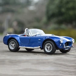 WELLY 1:24 Ford Shelby Cobra 427 S/C 1965 Alloy Car Model Diecasts & Toy Vehicles Collect Car Toy Boy Birthday gifts