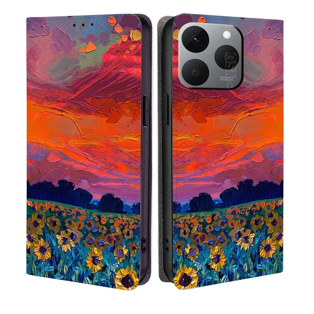 

Colorful Leather Magnetic Flip Phone Cover for OnePlus 15 13T 13S 12 11 10 8 7 Pro/9RT 8T 7T with Built-in Wallet Card Case Slot