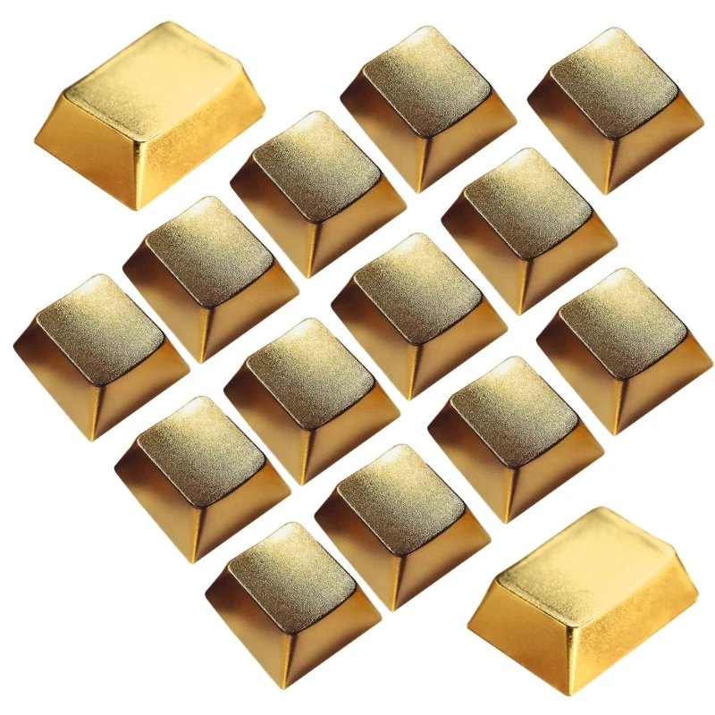 

15Pcs Zinc Alloy Keycaps for Mechanical Keyboards, Row Layout Highly Durability and Comfort 601B