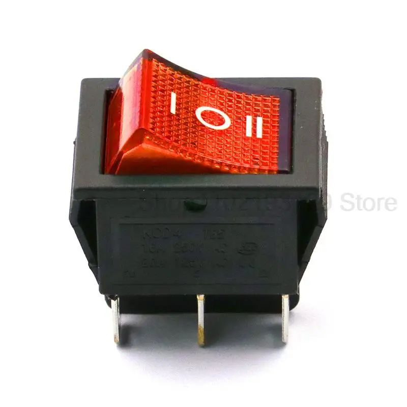 NEW5pcs/lot Ship type switching power supply  6-pin 3 kcd4 three gear six pin forward and reverse rocker button with light red