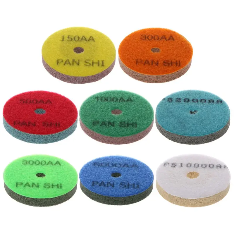 A2UD 3" Diamond Marble Polishing Pad Sponge Grinding Concrete Floor Abrasive