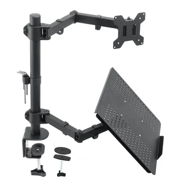 Notebook computer stand dual-screen monitor two-in-one combined secondary screen support bracket mechanical arm reading stand 4