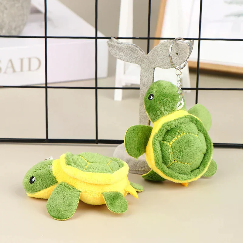

Cartoon Doll Plush Keychain Toy Pendant Bag Gift Cute Turtle 10cm Children's High Quality Durable Material Easy to Use