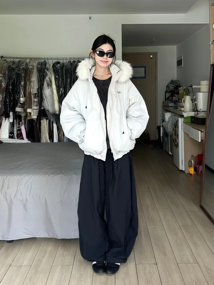 

Parkas Street Womens Fall Raglan Elastic High-Low Military Medium-Long Padded-Cotton Artificial Fur Waterproof Flap Tied Popular