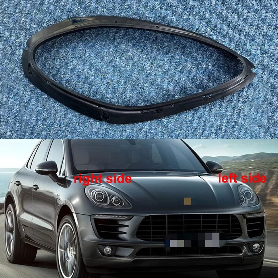 

For Porsche Macan 2014 2015 2016 2017 Car Headlight Seal Rubber Strip Trim Sealing Ringl Waterproof Gasket Lampshade Washer