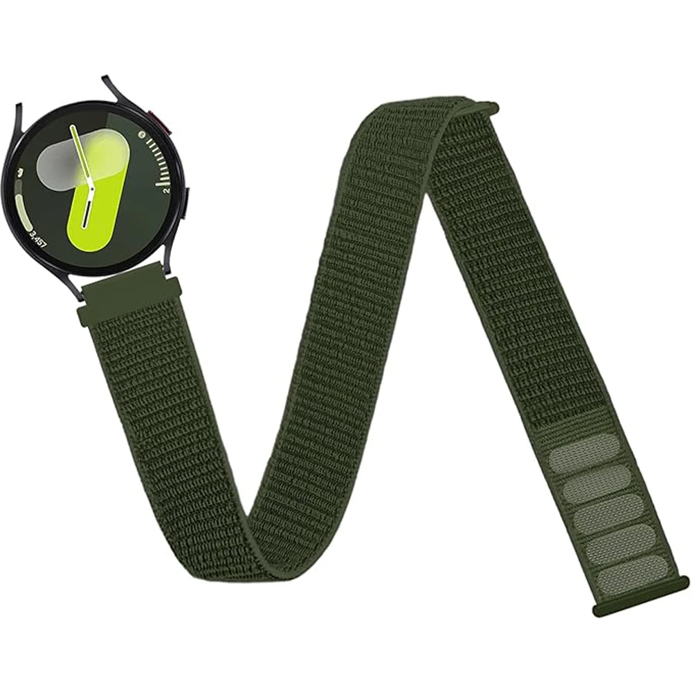 Bracelet à boucle en Nylon pour Samsung Galaxy Watch 7 6 5 4 44mm 40mm/5 pro/Active 2/S3 sport 20 22mm bracelet Galaxy watch6 bracelet classique