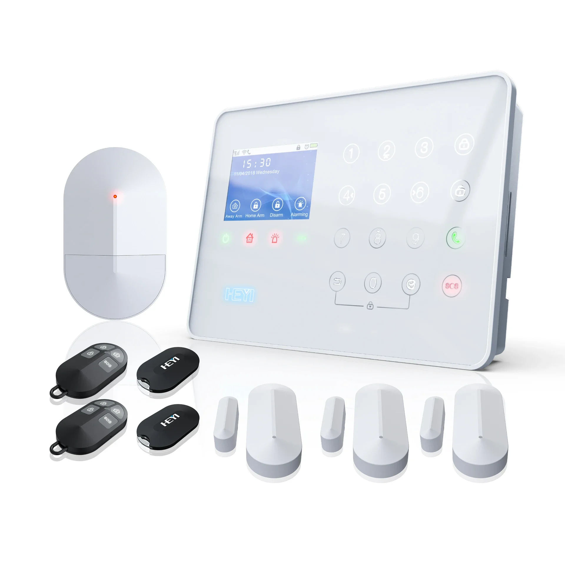 868MHZ High Quality Diy Smart  App  Control 4G WIFI Rolling Code AES128 Two Way Communication  Anti-jamming Alarm SYSTEM