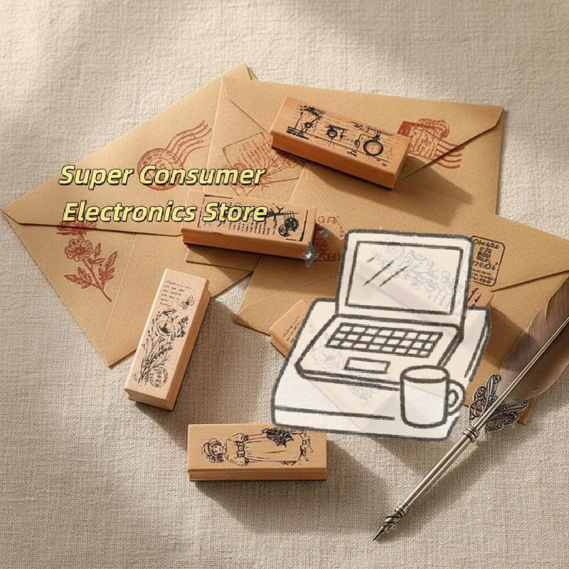 Vintage Floral Plant Grass Stamps Reusable Clear Stamps for Scrapbooking DIY Postcard Making Journal Decor Craft Supplies
