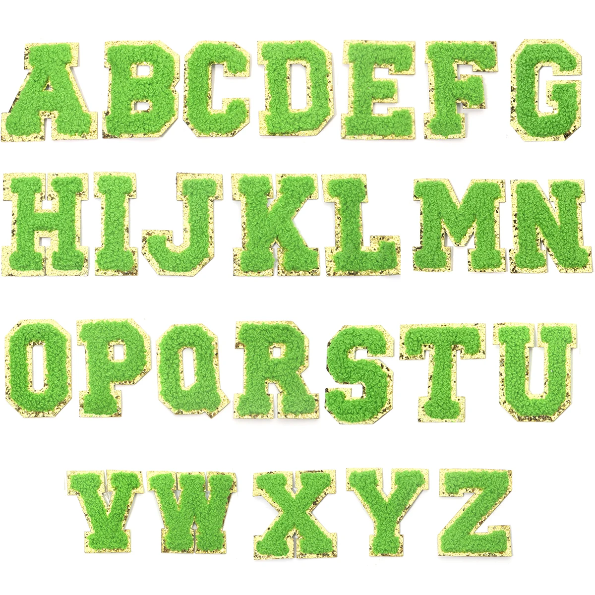 26 Stks/partij Kleur Letter Patches Borduurwerk Alfabet Strijk Patch Stof Voor Tassen Handwerk Kleding Diy Naaien Appliques Benodigdheden