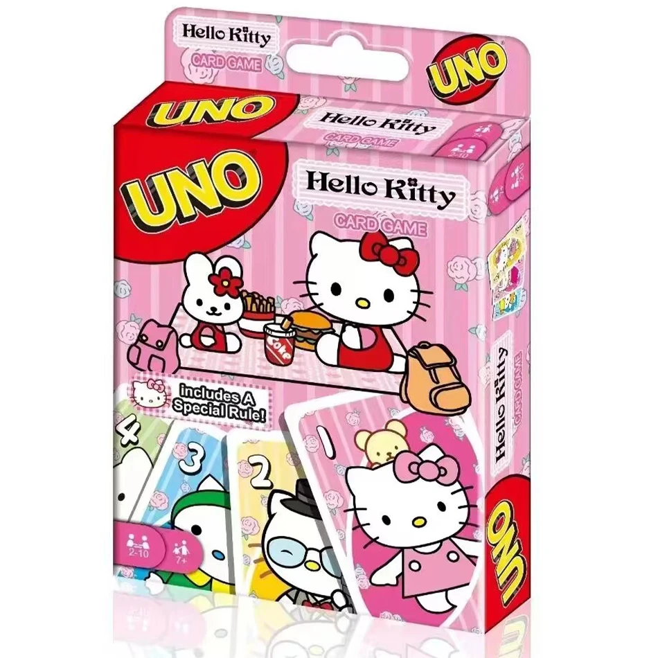 UNO Hello Kitty Juego de cartas a juego, Minecraft, multijugador, fiesta familiar, juego de mesa, divertido, amigos, entretenimiento, póquer