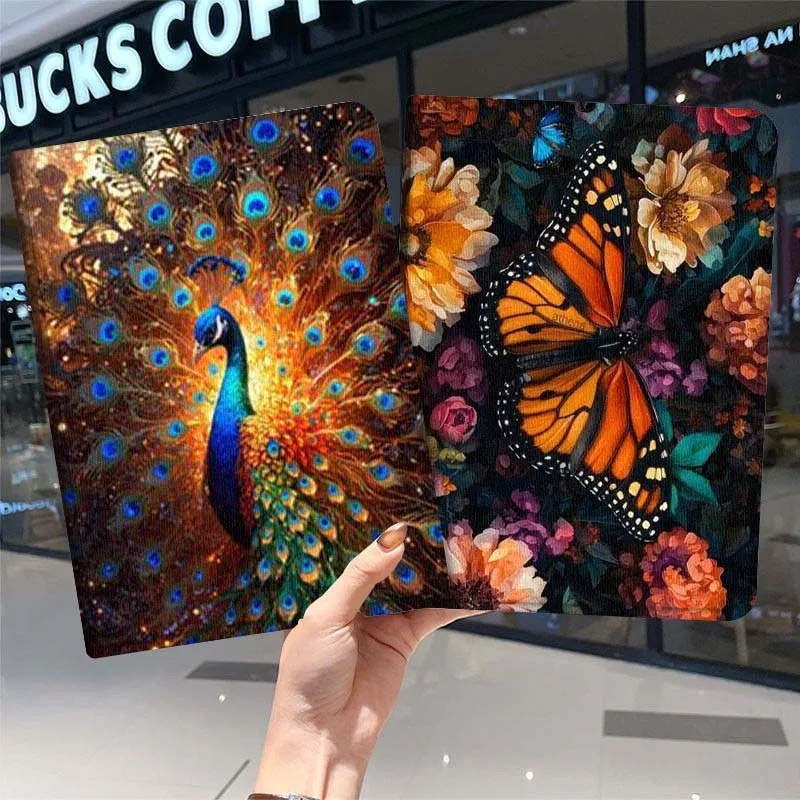 

Peacock Butterfly Beautiful For Samsung Galaxy Tab A7 A A8 A9 A11 S6 S11 10.1 10.4 10.5 Inch Lite PLus Soft Tablet Case Gift