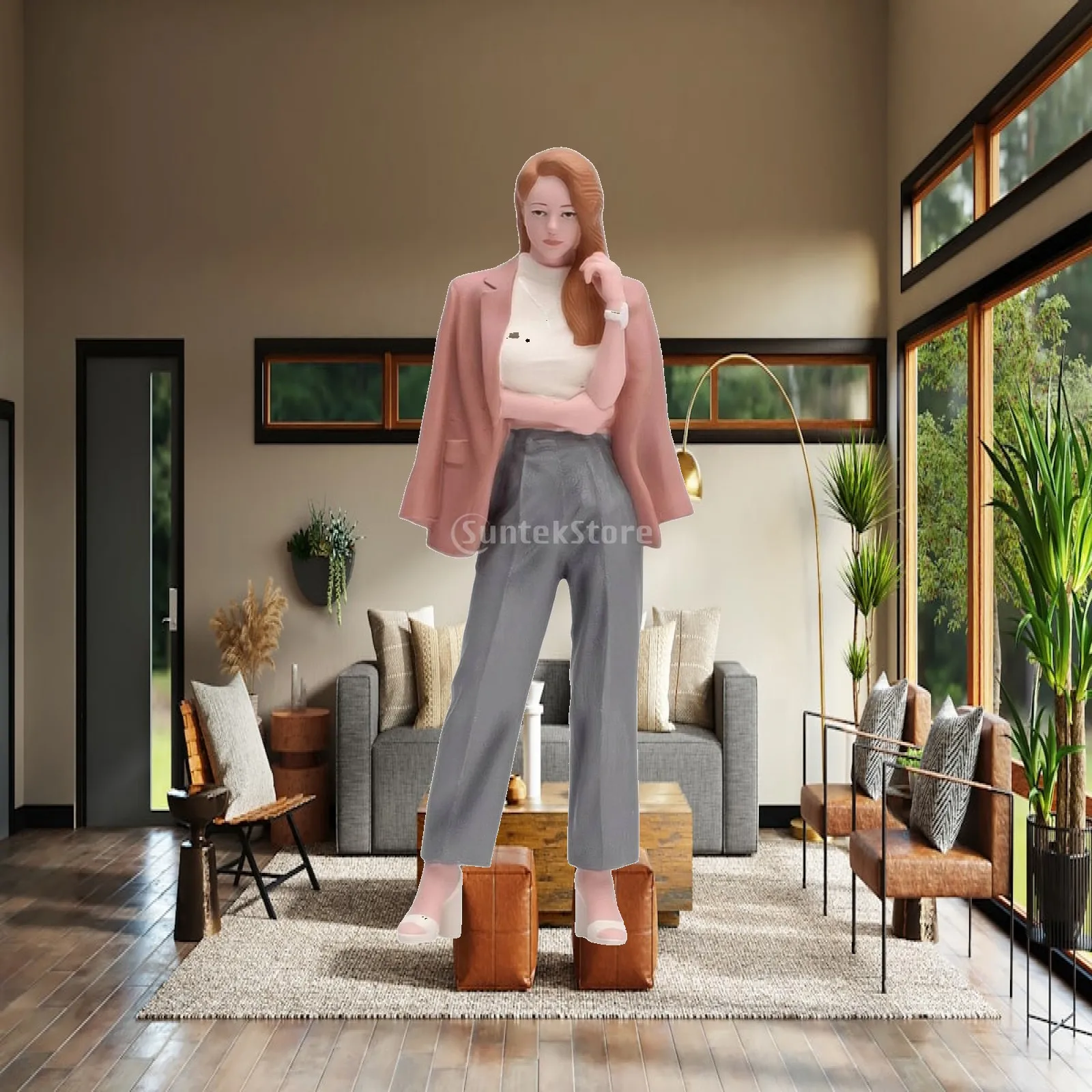 Miniature Human Figure Detailed Diorama Figures Realistic for Desktop Decoration