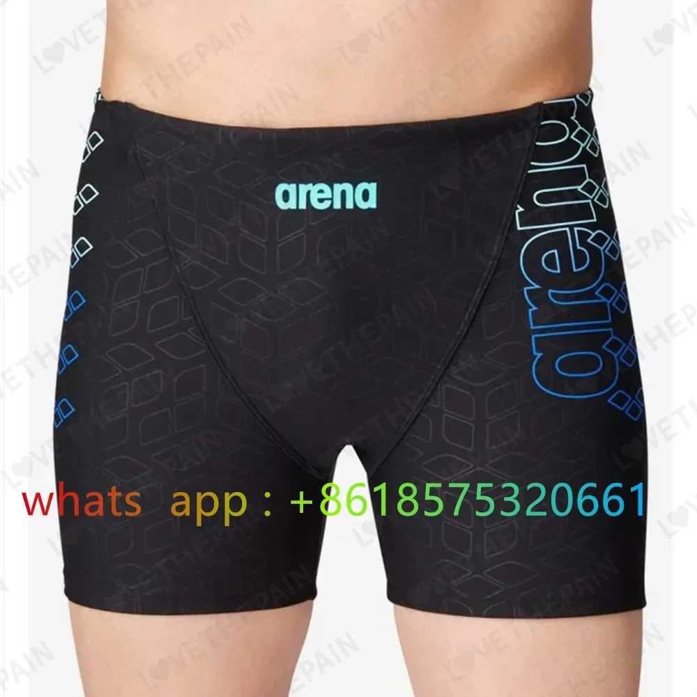 2023 Men Swimwear Jammer Surf Shorts Breathable Swimming Training Sports Trunks New Summer Quick Dry Diving Surfing Beach Tights image 4