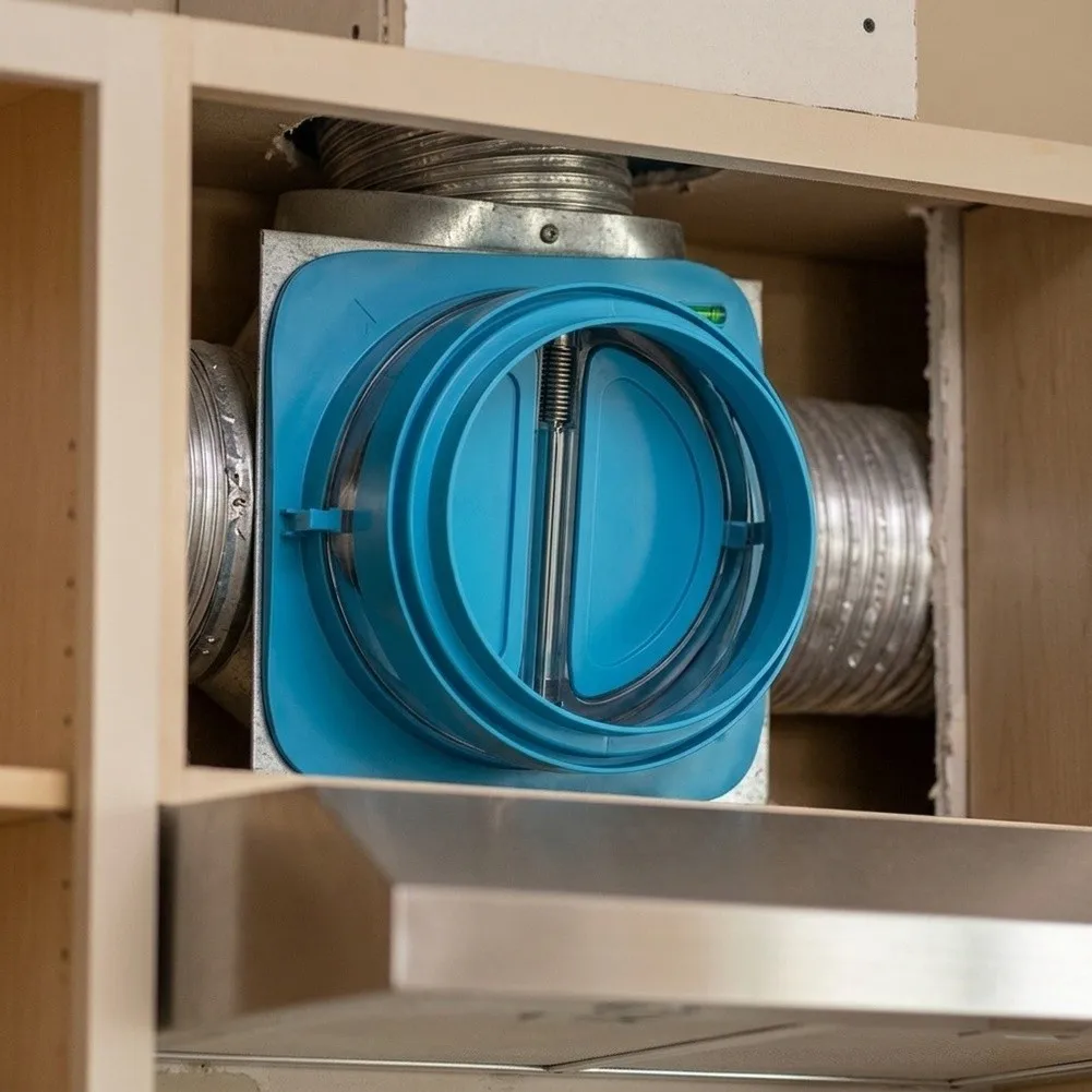 One-Way Airflow Check Valve with Airtight Rubber Gasket for 150mm 180mm Circular Ducts Energy Efficient Draft Prevention