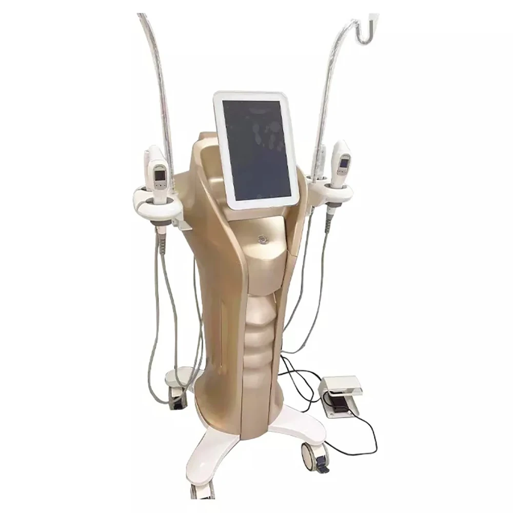 Newest Ultrasonic Current Skin Lifting Machine 4 Handles Facial Firming Anti-aging Wrinkle Removal Skin Tightening Equipment