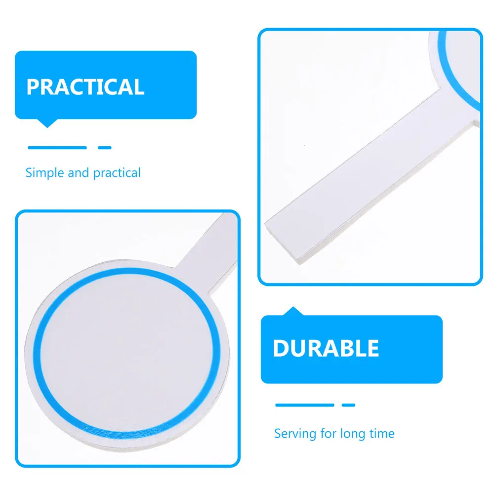 Placa de escrita portátil, 4 unidades, pás apagáveis a seco, reutilizáveis para apresentações de ensino, leilão, tarefas de licitação