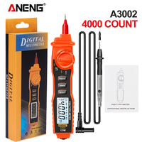 ANENG A3002 4000 Count Digital Multimeter Pen Type Non Contact Meter AC/DC Voltage Tester Resistance Continuity Electrician Tool