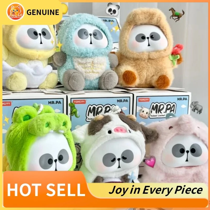 Boneka Panda Plush Blind Box Asli Mr. Pa Little Pa Animal Limited Company, Mainan Boneka Kreatif, Ornamen Kejutan, Figur Hadiah