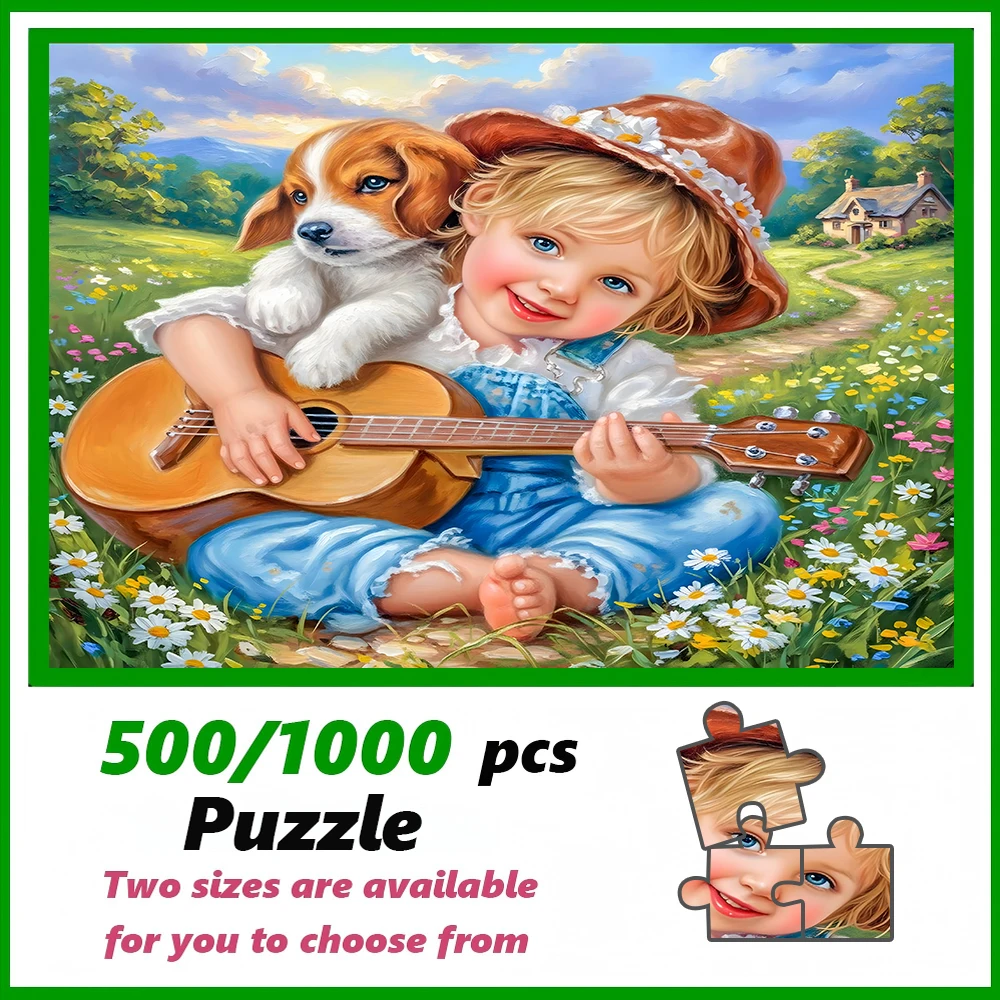 Un puzzle de haute qualité de 500/1000 pièces, parfait pour les adultes, est un jeu familial amusant qui aide à soulager le stress et est idéal pour les anniversaires.