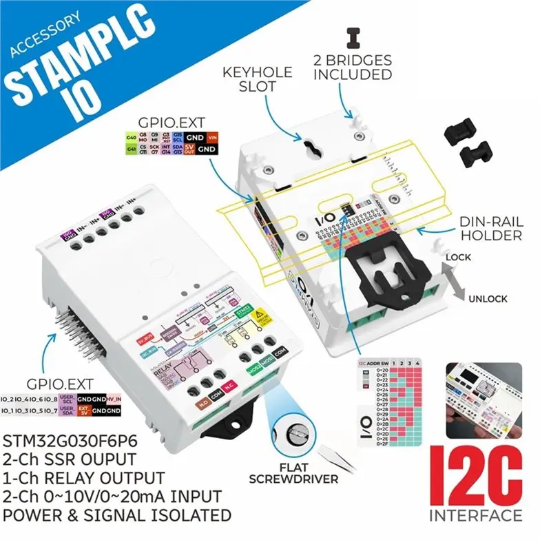 A53M-M5 For Stamplc For Stamplc Main Unit Compatible Electrically Isolated I/O Expansion Module