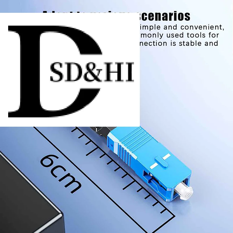 10Pcs SC UPC/APC Fiber Optic Quick Connector FTTH Single Mode Fast Field Assembly Reusable Optical Cold Connection Adapter