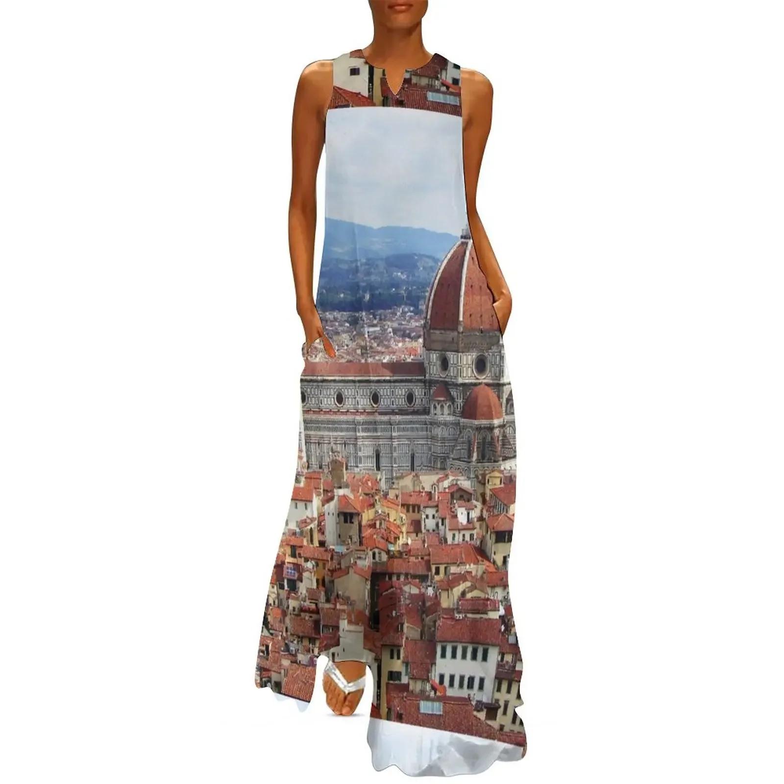 

Duomo Florence Italy Long Dress Woman clothes Female clothing Dress